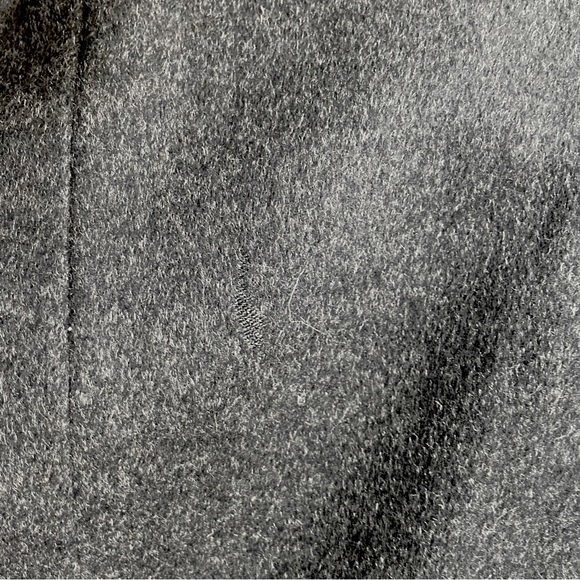Luxury hand tailored cashmere lamb’s wool blend charcoal coat 44R Norman Wells - Picture 15 of 15